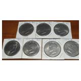 (7) US Eisenhower Ike Dollars All 1971 (D&P)