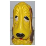 Vtg Empire Carolina Blow Mold Dog Bank (cut base)