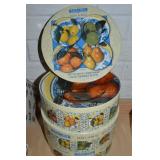 Sakura Fruit Scroll (12) Dessert Plates