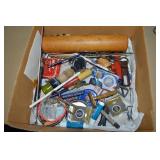 Box of Misc Smalls w/ Pins, Bottle Openers +