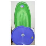 (2) SnoRacer Discs & Green Sled