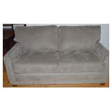 La-Z-Boy Grey Upholstered Apartment Sofa 68w x
