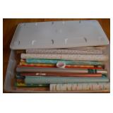 Lidded Tote of Christmas & Gift Wrap Paper
