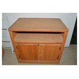 Vintage Wooden Cabinet Base Microwave Stand