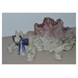 Handmade Art Pottery Dragon / Dinosaur Figure