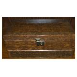 Vintage Latching Jewelry Box 12.5' Wide