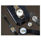 (5) Vintage Watches w/ Sun Bowl, (2) Hopalong