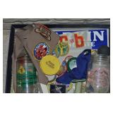 Flat of Misc w/ Patches, Decals +