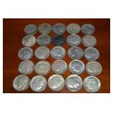 (25) 90% Silver US Roosevelt Dimes