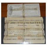 (2) St Louis & Cedar Rapids RR Co Share Certs