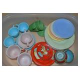 Vtg Akro Agate, Ohio Metal Art Co + Other Kid's