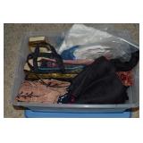 Lidded Tote w/ Ladies Accessories: Scarves,