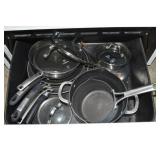 Drawer Full of Pots and Pans - Cuisinart/Calphalon
