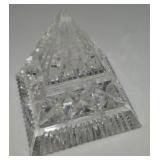 Waterford Irish Crystal Pyramid Paperweight 3.25w
