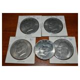 (5) US Eisenhower Ike Dollars All 1972 (D&P)