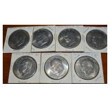 (7) US Eisenhower Ike Dollars All 1976 Type I D