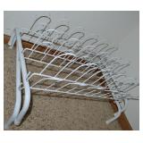 (2) White Metal Shoe Racks