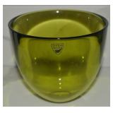 Orrefors Sweden Pastillo Green Glass Bowl 4't