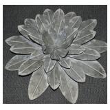 Modern 3D Galvanized Metal Wall Art Flower 16.5
