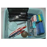 Basket of Office Items: Esterbrook Fountain Pen +