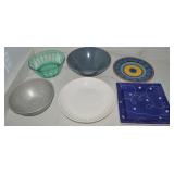 (6) Vtg-Newer Serving Pcs w/ Evandale, Pier One,