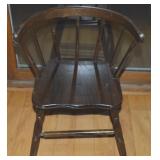 Vintage Spindle Back Child's Arm Chair 20t