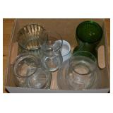 Bankers Box with Glass Vases