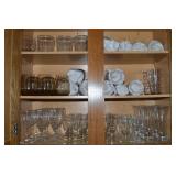 Kitchen Cupboard Contents Lot: Stemware/Glasses