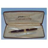 Vtg Sheaffers Burgundy & Gold Mechanical Pencil