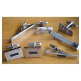 Vtg Pairs Men's Cufflinks w/ Blue Stones, Etched