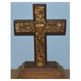 Milagro Mexican Folk Art Mixed Media Cross 10' t