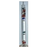 24' Tall 60-80 Degree Glass Galileo Thermometer