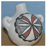 Laguna Acoma NM Pueblo Art Pottery Small Canteen