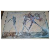 Fach '92 Signed Gouache Watercolor Abstract Expres