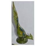 MCM Glazed Art Pottery 9.75' Tall Pheasant Figure