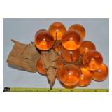 MCM Amber Lucite on Driftwood Grape Cluster 9.5L