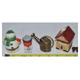 (4) Trinket Boxes: PHB Watering Can, Campbell's