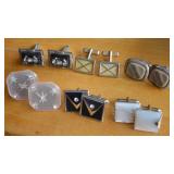 (6) Vtg Pairs Men's Cufflinks w/ Swank +