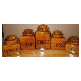 Vtg Holiday Designs Amber Brown Drip Glaze Pottery