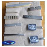 Collection of Vintage Men's Tie Bars: Enamel on