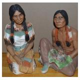 Vtg 1985 Universal Statuary Native American Man &