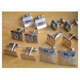 (6) Vtg Pairs Men's Cufflinks w/ Goldtone Hickok +