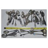 Collection of Vintage US State Souvenir Spoons