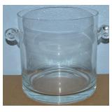 Tiffany & Co Large Clear Crystal Ice Bucket 7.25't