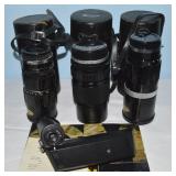 Olympus OM Winder 1, Zuiko Lenses: 75-150mm,