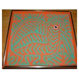 Vtg Guna (Kuna) Panama Mola Stitched Framed Fine