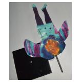 Jo Myers Walker Signed Mixed Media Angel Art 13't