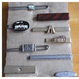 Collection of Vintage Men's Tie Bars: Bowling,
