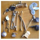 Misc Vintage/Antique Men's Jewelry w/ MOP Cuff