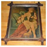 Emile Munier Favorite Pets/Trois Amis Framed Litho